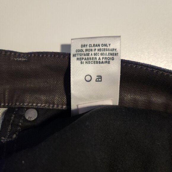 Joe’s Jeans Harley Skinny Mid-Rise Black Wax Coated Jeans Size 28 NEW NWT - Picture 13 of 16